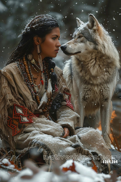 Wolf Spirit Guardian Canvas