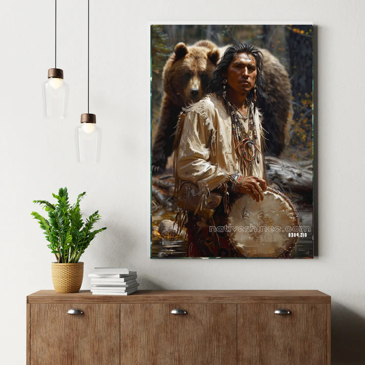 Voice of the Earth Drum Canvas