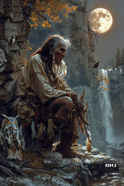 Whispers of the Ancestral Moon Canvas