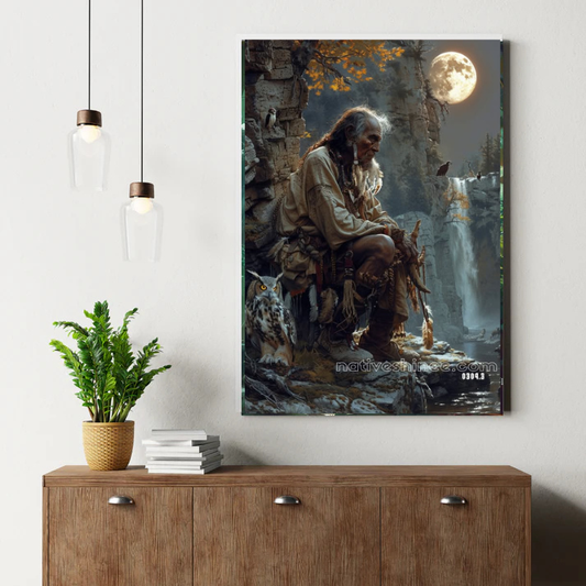 Whispers of the Ancestral Moon Canvas