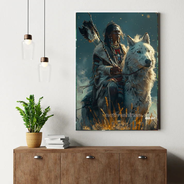 The Wolf Rider Canvas