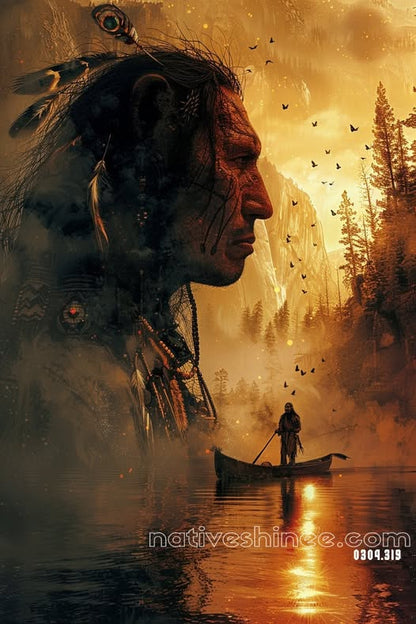 Echoes of the River Spirit Canvas