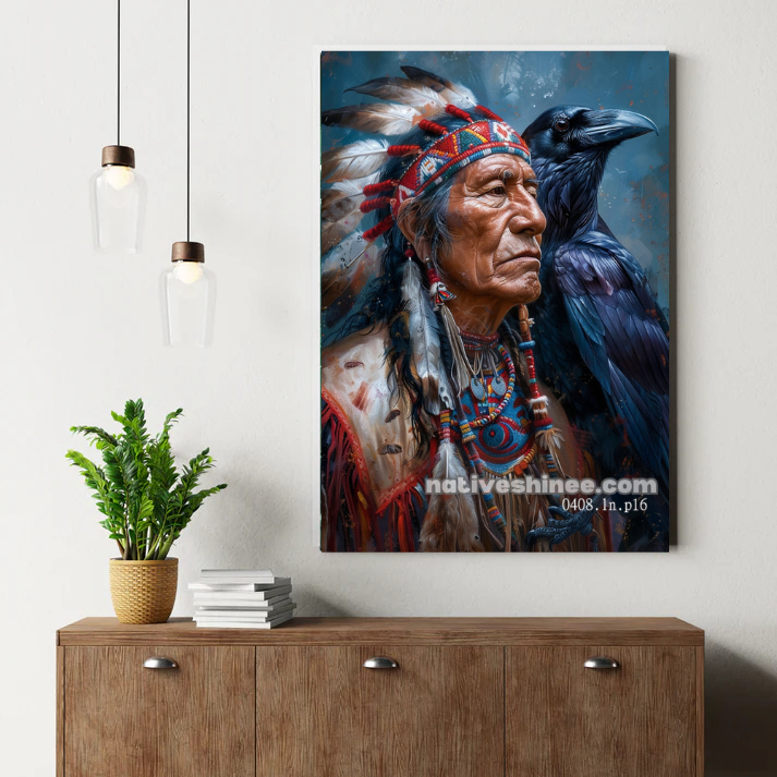 Raven's Shadow Wisdom Canvas