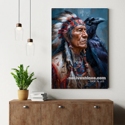 Raven's Shadow Wisdom Canvas