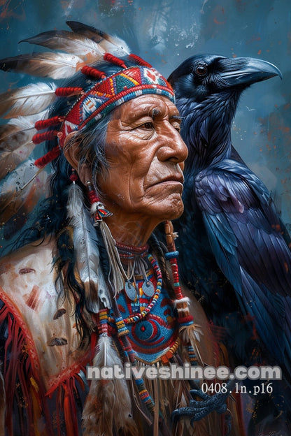 Raven's Shadow Wisdom Canvas