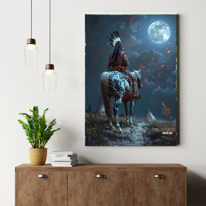 Keeper of the Moonlit Trail Canvas