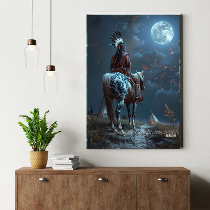 Keeper of the Moonlit Trail Canvas