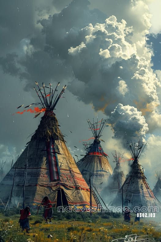 Whispers of the Teepee Sky Canvas