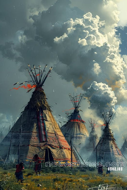 Whispers of the Teepee Sky Canvas