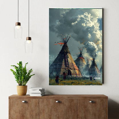 Whispers of the Teepee Sky Canvas