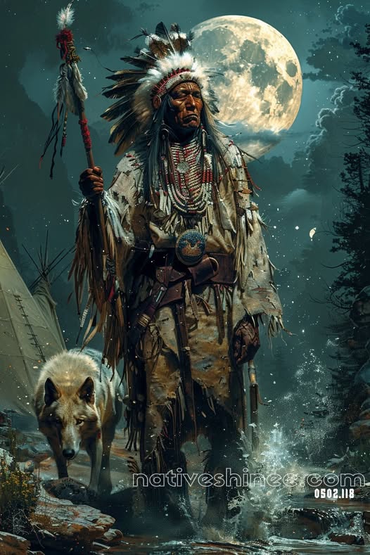 Moonlit Guardian Canvas