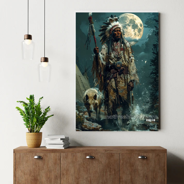 Moonlit Guardian Canvas