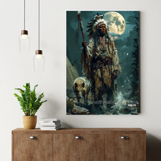 Moonlit Guardian Canvas