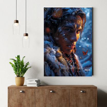 Winter's Ember Canvas