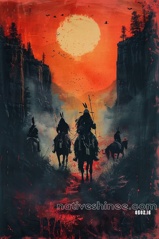 The Riders of the Red Dawn Canvas