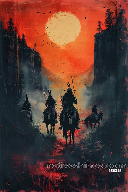 The Riders of the Red Dawn Canvas