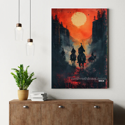 The Riders of the Red Dawn Canvas