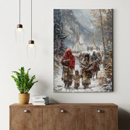 Feast by the Evening River Canvas