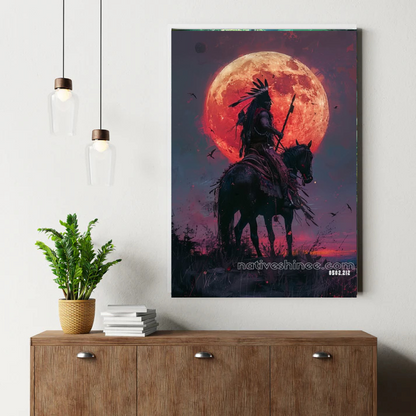 Hunter of the Winter Dawn Canvas