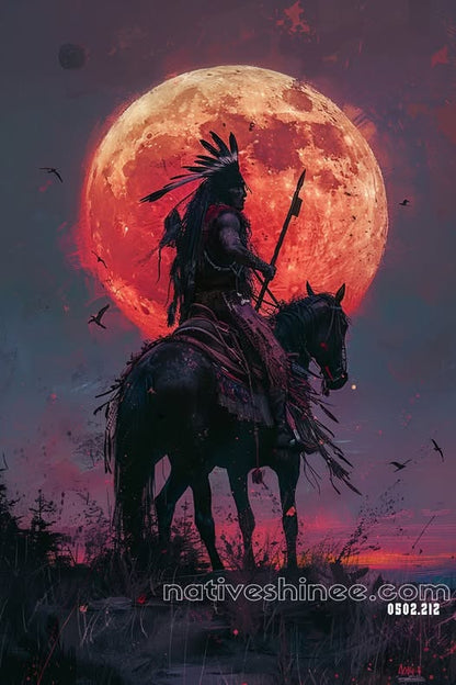 Hunter of the Winter Dawn Canvas