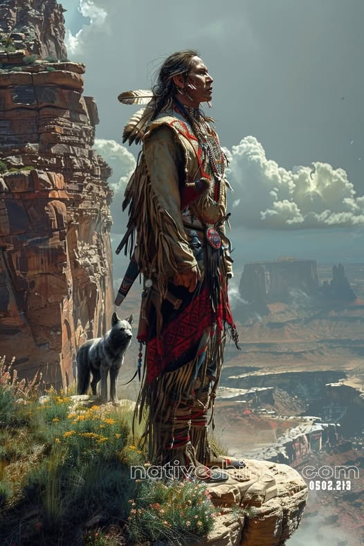 Watcher of the Canyons Canvas