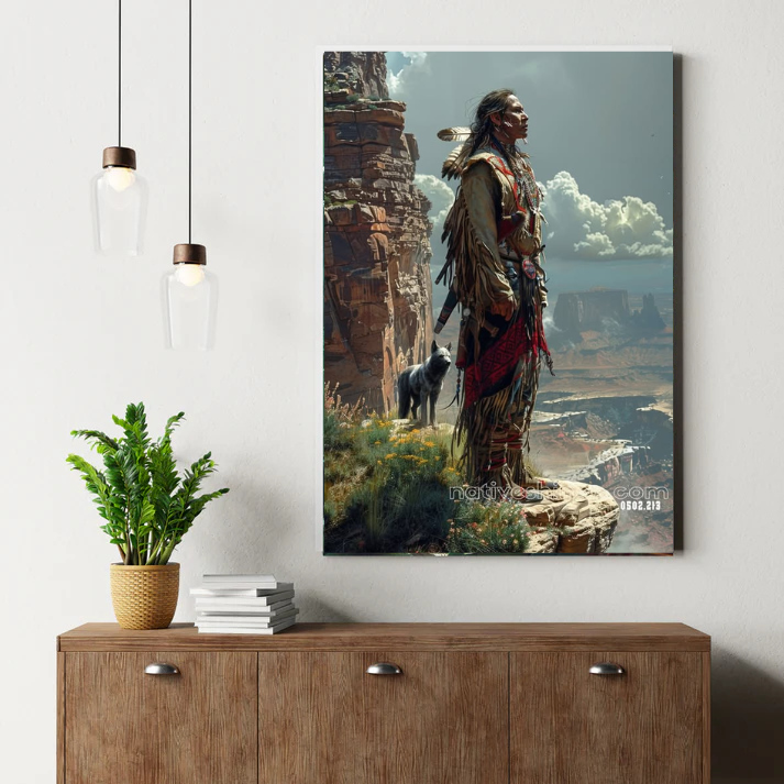 Watcher of the Canyons Canvas