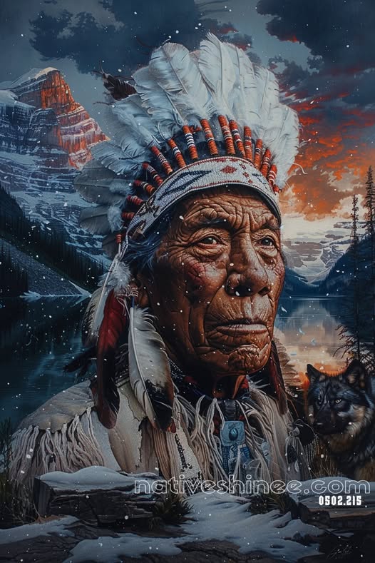 Guardian of the Winter Sky Canvas