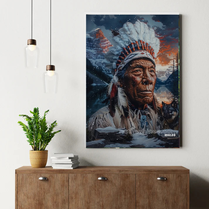 Guardian of the Winter Sky Canvas