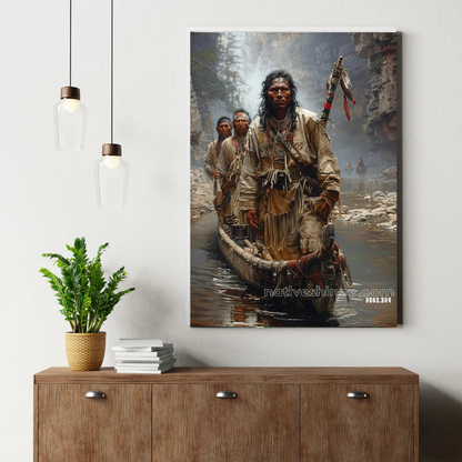 River Dawn Tranquility Canvas