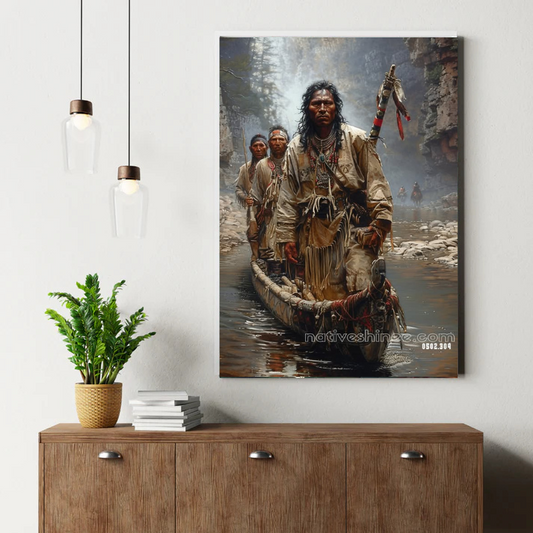 River Dawn Tranquility Canvas