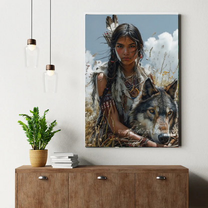 Daughter of the Wolf Canvas