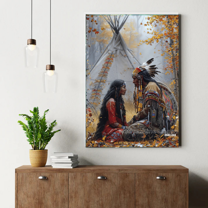 Whispers of the Autumn Camp Canvas