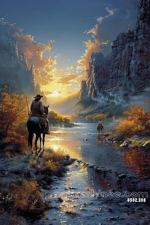 Journey Through the Canyon Canvas