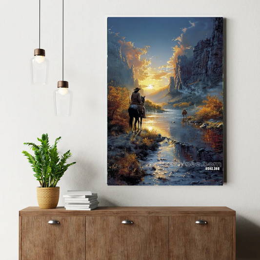 Journey Through the Canyon Canvas