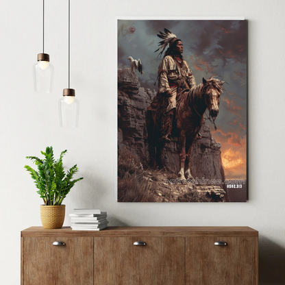 Cliffside Eagle Watch Canvas