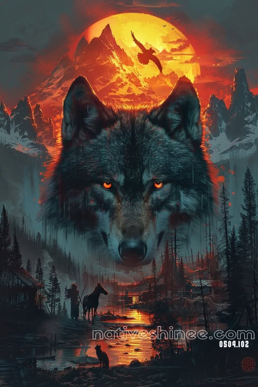 Prayer of the Twilight Raven Canvas