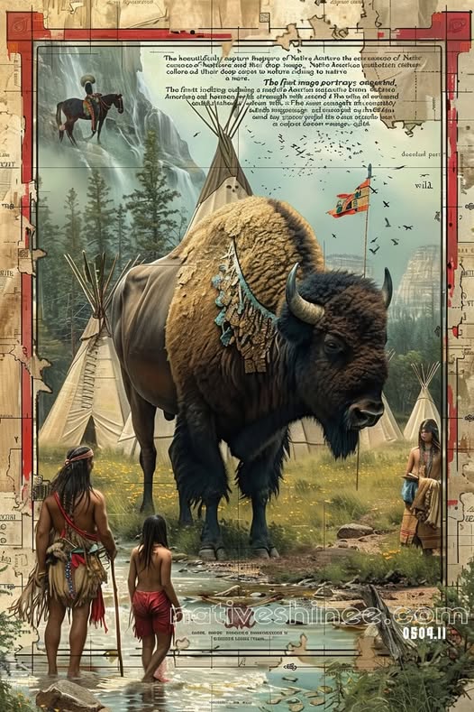 Gift of the Sacred Buffalo Canvas