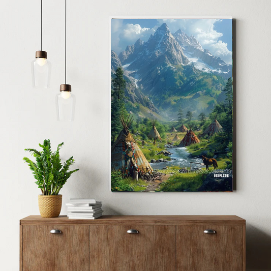 Rock Shield Warrior Canvas