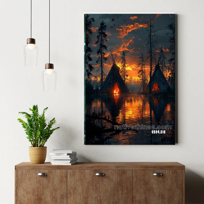 Fires of the Setting Sun Canvas