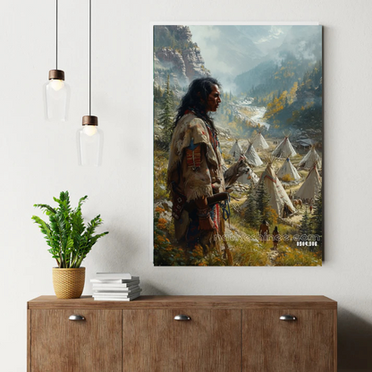 Valley of the Teepees Canvas