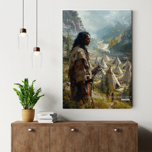 Valley of the Teepees Canvas