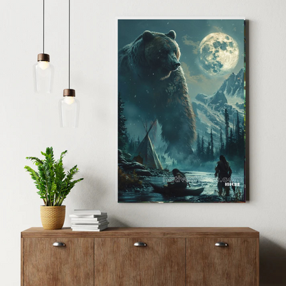 Lunar Stream Ritual Canvas