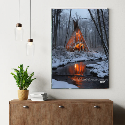 Embers of Winter Silence Canvas