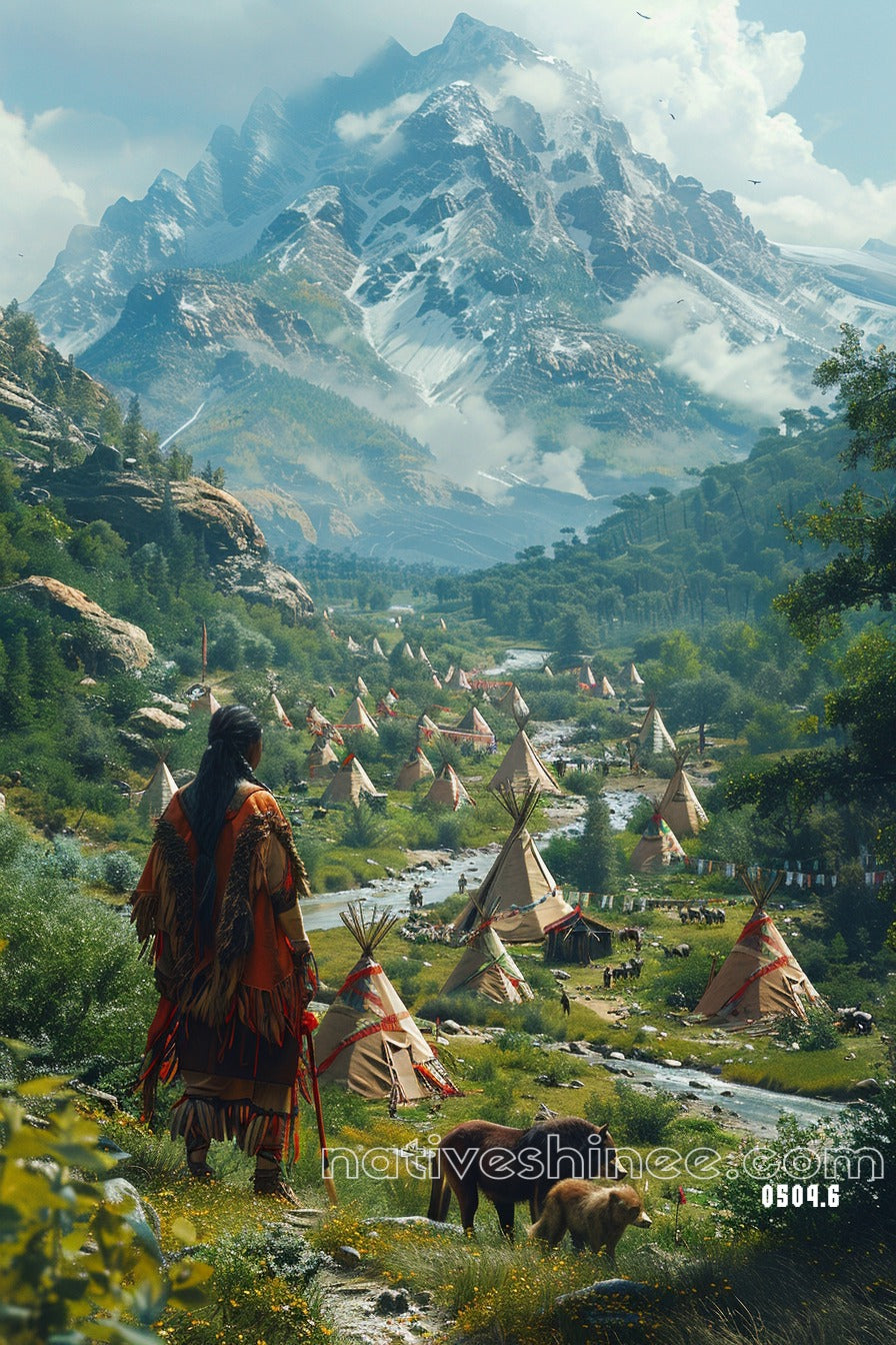 Valley of Teepees Canvas