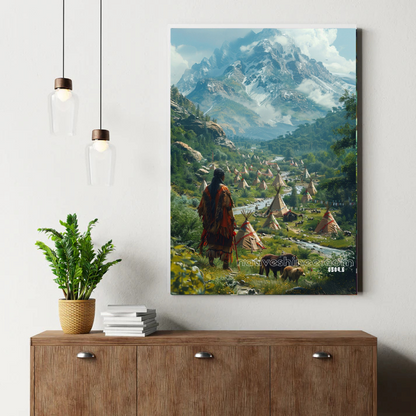 Valley of Teepees Canvas