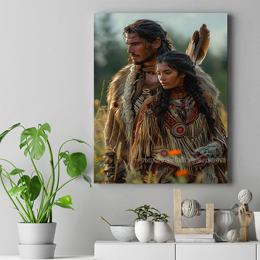 Native American Love Story Native American Canvas