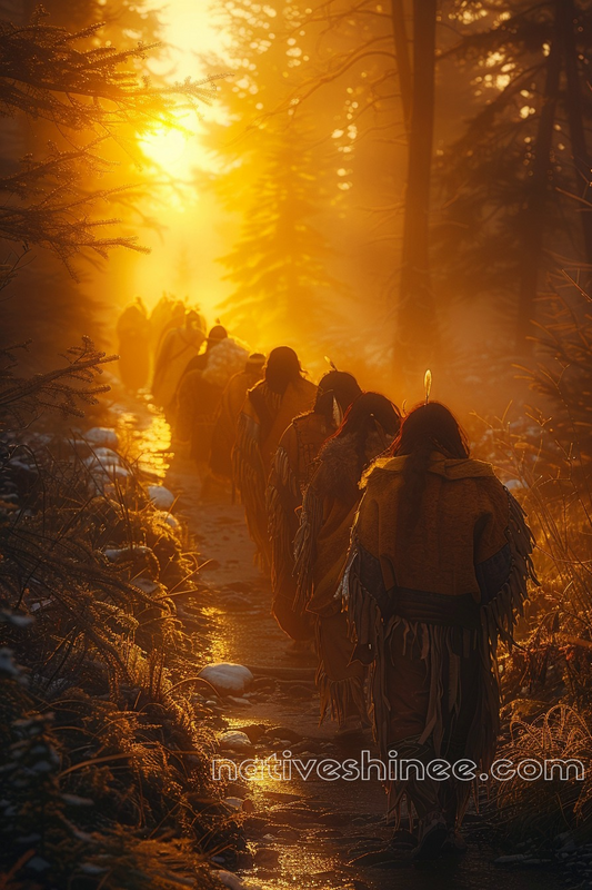 Pathway of Resilience Native American Canvas