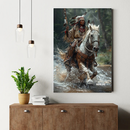 River Spirit Charge Canvas