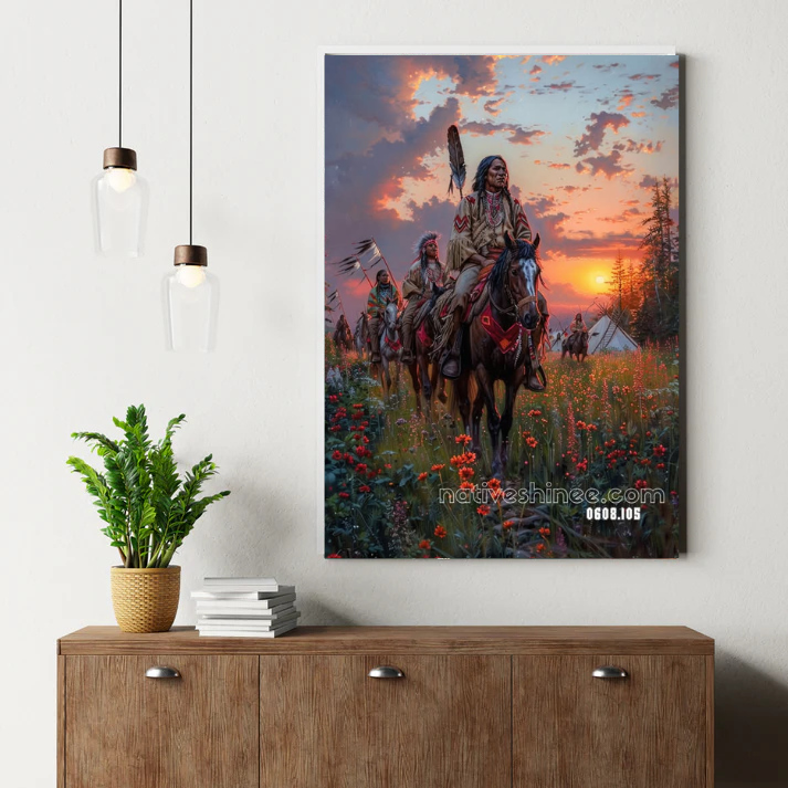 Sunset Plains Riders Canvas