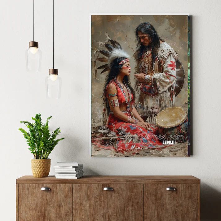 Tribal Midday Waters Canvas
